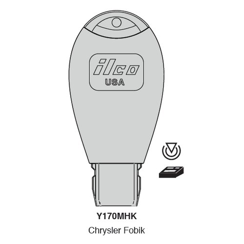 Ilco Y170MHK uncut key blank