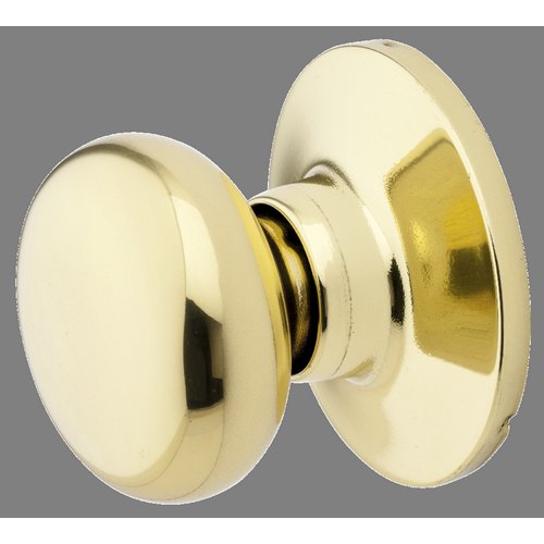 Dummy Half Knob Biscuit, Polished Brass - Ma BC0503