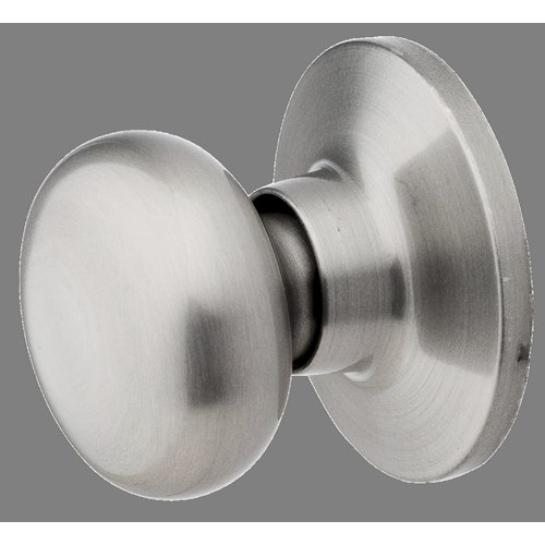 Dummy Half Knob Biscuit, Satin Nickel - Ma BC0515