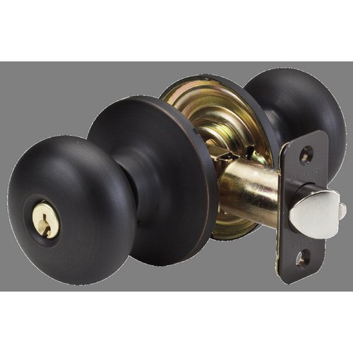 Entry Knob Biscuit, Aged Bronze, Keyed Entry SC1