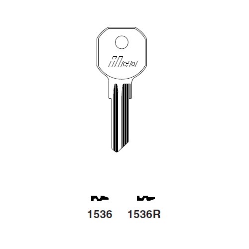 Ilco 1536 uncut key blank for Tool Box