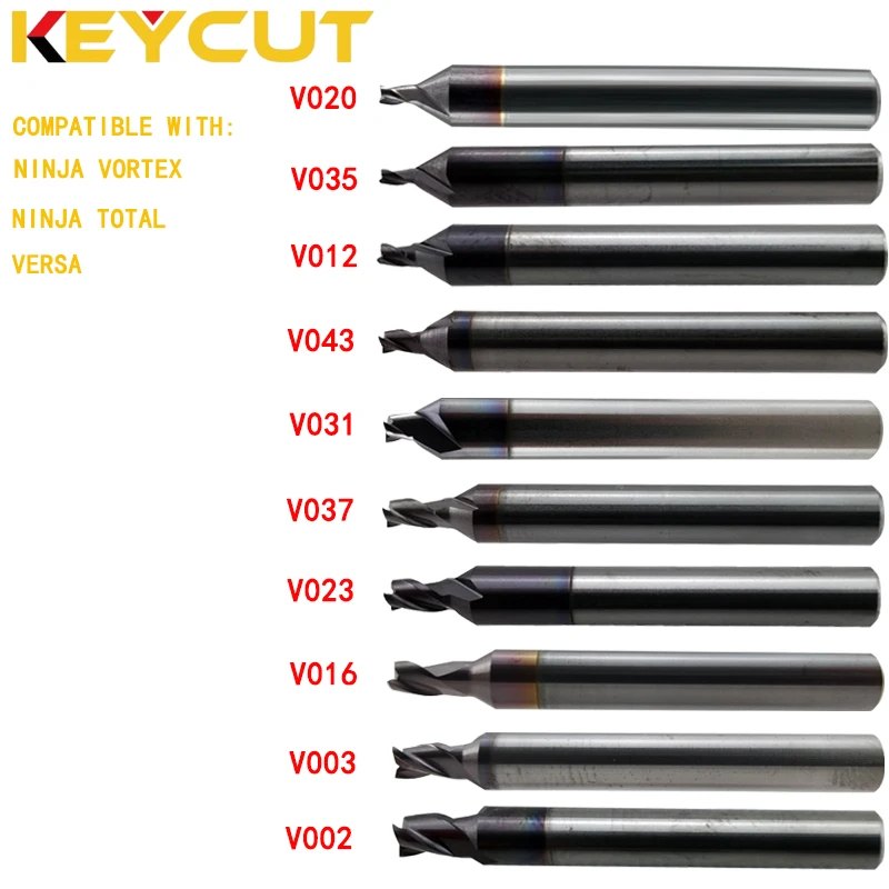V020 V003 V012 V037 V035 V002 V043 V023 V016 V031 Milling Cutter Fits KEYLINE VORTEX VERSA NINJA TOTAL Key Duplicator