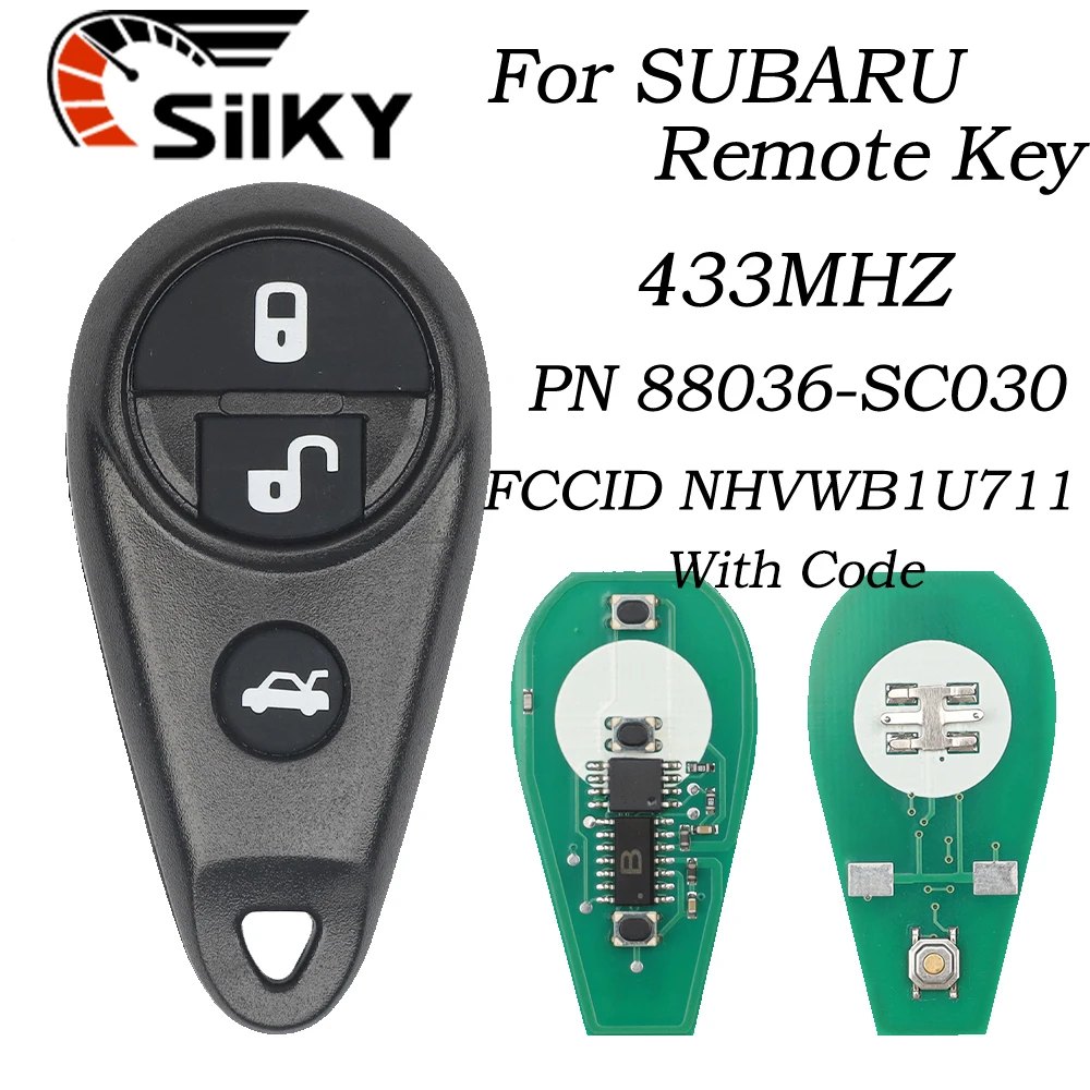 Subaru remote key fob NHVWB1U711 at 433MHz