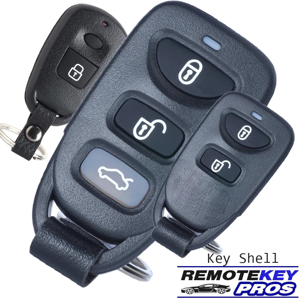 DIYKEY 2/3 Button Remote Key Shell Case Fob for Hyundai Elantra XD Matrix Santa Fe SM Tucson for KIA Magentis Optima GD