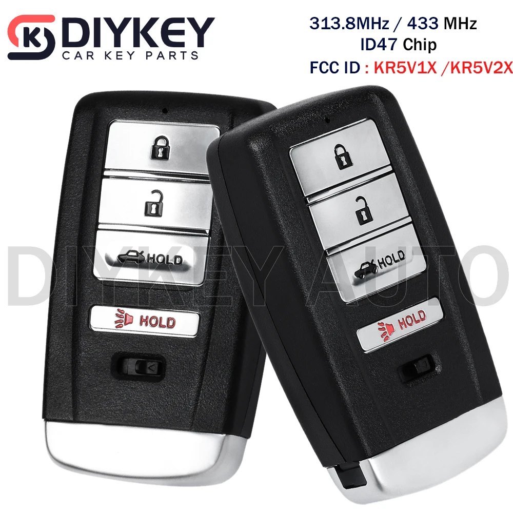 Acura RLX smart remote key with ID47 chip