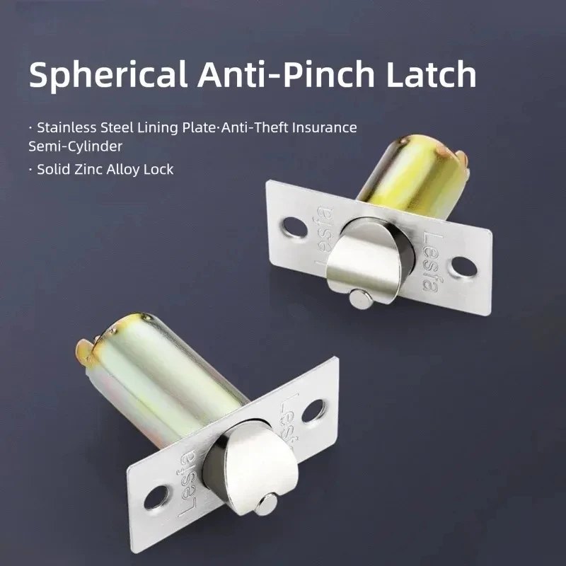 60/70mm Margin Ball Lock Deadbolt Zinc Alloy Lock Body Universal Keyless Ball Door Lock Cylinder